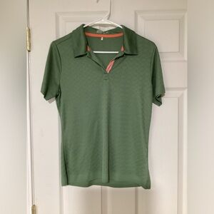 Nike Green Button Down Polo Shirt